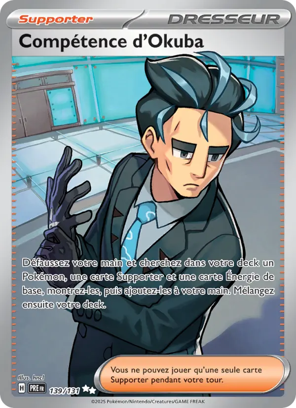 Scan HD carte Pokémon Compétence d'Okuba 139/131 — Évolutions Prismatiques