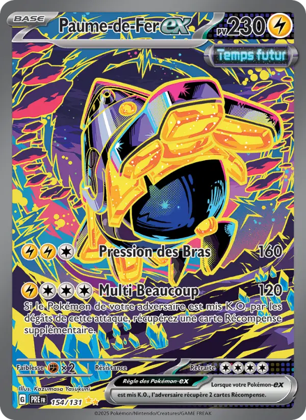 Scan HD carte Pokémon Paume-de-Fer-ex 154/131 — Évolutions Prismatiques