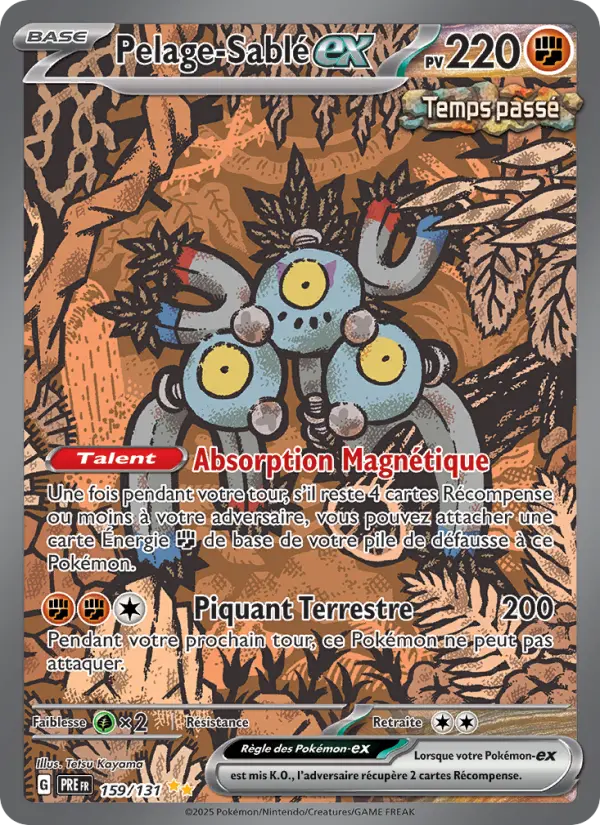 Scan HD carte Pokémon Pelage-Sablé-ex 159/131 — Évolutions Prismatiques