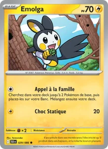 Carte Pokemon Emolga 029/86 Foudre Noire