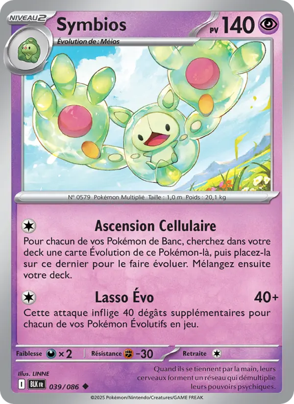 Scan HD carte Pokémon Symbios 039/86 — Foudre Noire