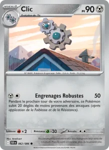 Carte Pokemon Clic 062/86 Foudre Noire