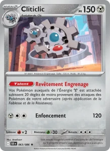 Carte Pokemon Cliticlic 063/86 Foudre Noire