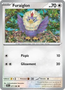 Carte Pokemon Furaiglon 077/86 Foudre Noire