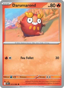 Carte Pokemon Darumarond 013/86 Foudre Noire