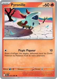 Carte Pokemon Pyronille 015/86 Foudre Noire