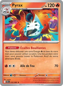 Carte Pokemon Pyrax 016/86 Foudre Noire