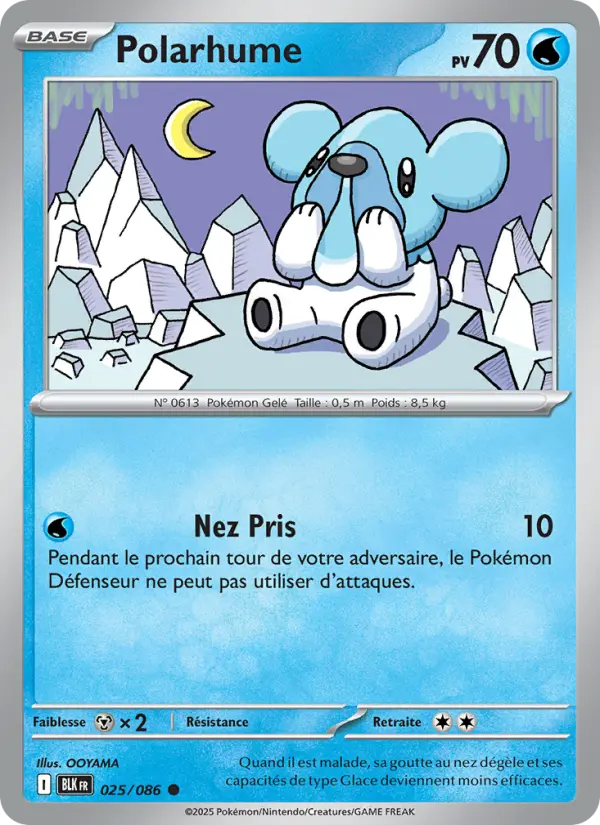Scan HD carte Pokémon Polarhume 025/86 — Foudre Noire