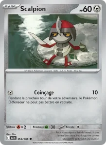 Carte Pokemon Scalpion 064/86 Foudre Noire