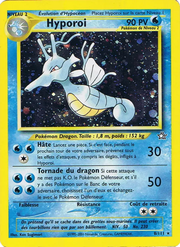 Scan HD carte Pokémon Hyporoi 8/111 — Neo Genesis