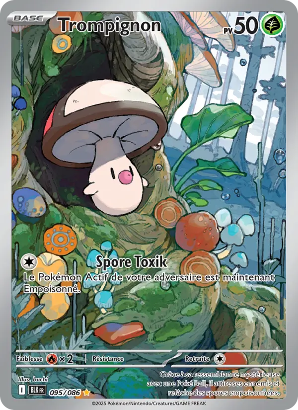 Scan HD carte Pokémon Trompignon 095/86 — Foudre Noire