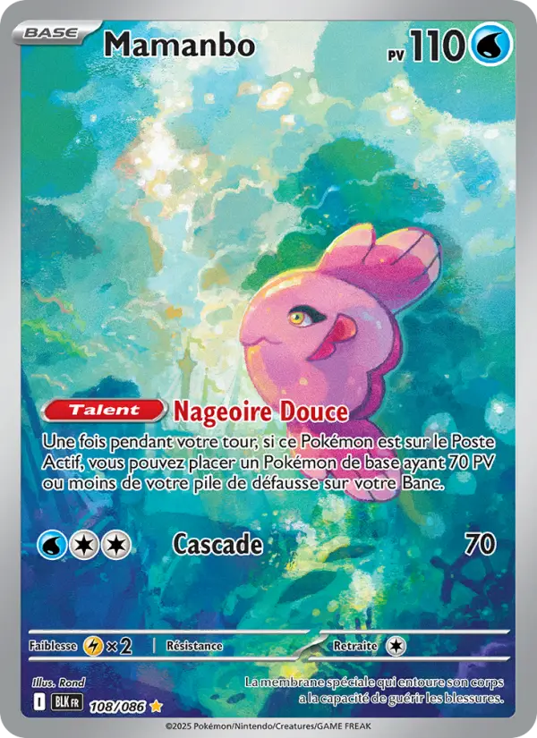 Scan HD carte Pokémon Mamanbo 108/86 — Foudre Noire