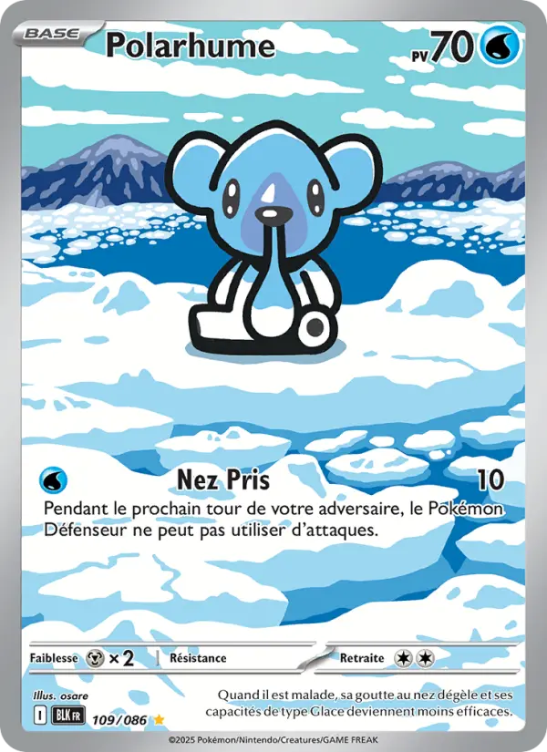 Scan HD carte Pokémon Polarhume 109/86 — Foudre Noire