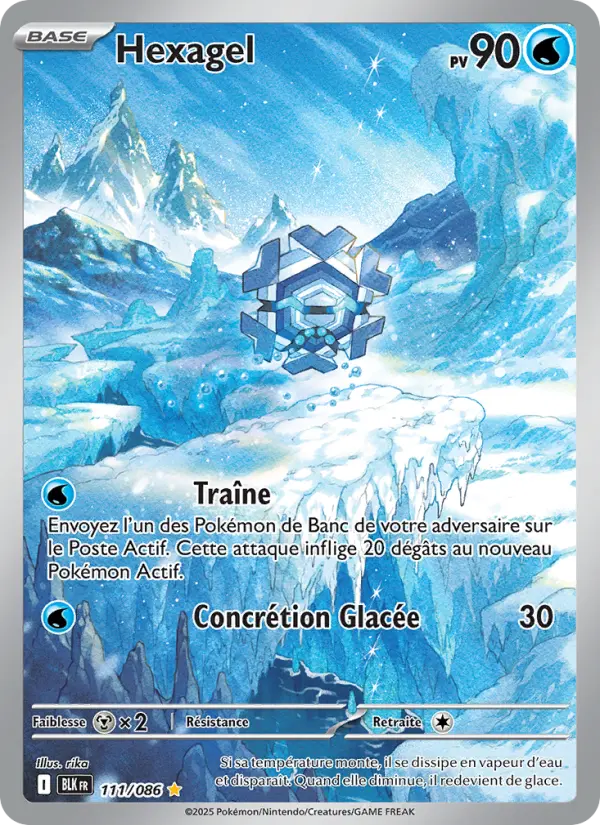 Scan HD carte Pokémon Hexagel 111/86 — Foudre Noire