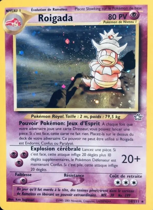 Scan HD carte Pokémon Roigada 14/111 — Neo Genesis