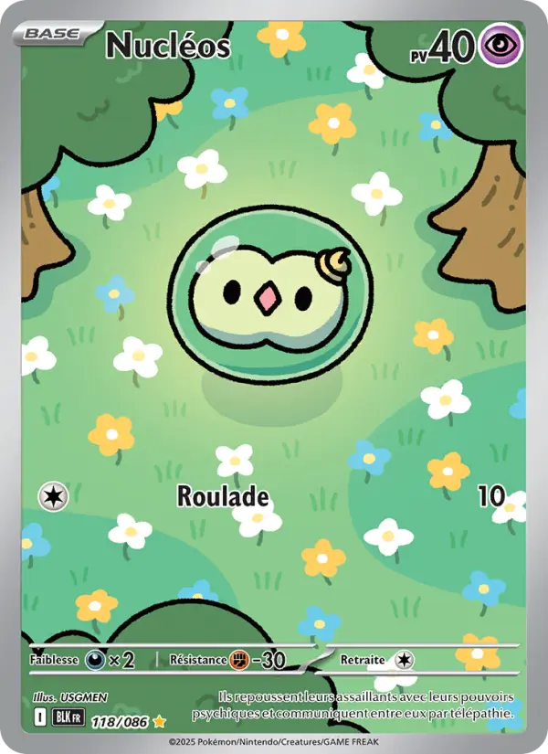Scan HD carte Pokémon Nucléos 118/86 — Foudre Noire