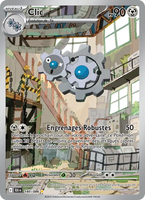 Scan HD carte Pokémon Clic 140/86 — Foudre Noire