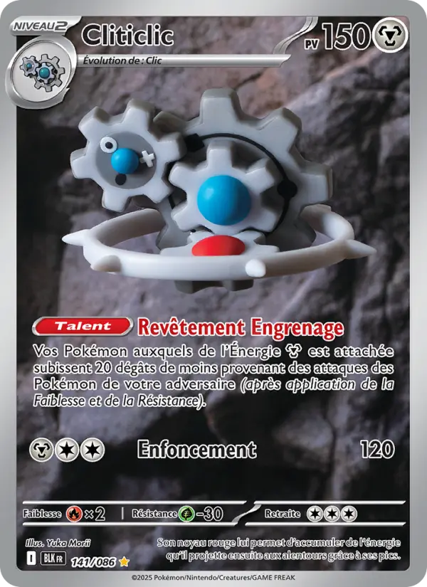 Scan HD carte Pokémon Cliticlic 141/86 — Foudre Noire