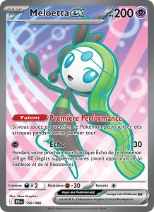 Carte Pokemon Meloetta-ex 159/86 Foudre Noire