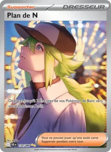 Carte Pokemon Plan de N 170/86 Foudre Noire