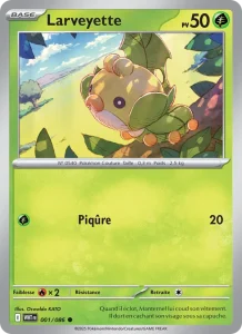 Carte Pokémon Larveyette 001/86