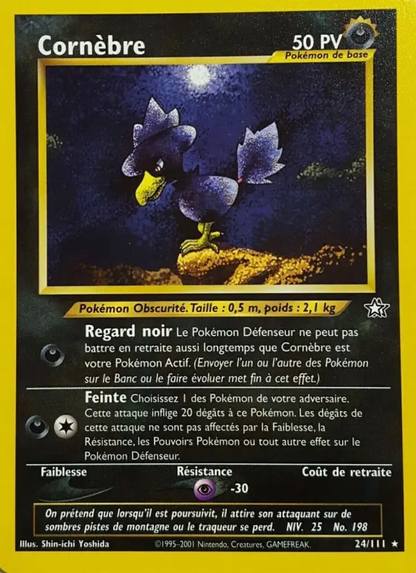 Scan HD carte Pokémon Cornèbre 24/111 — Neo Genesis