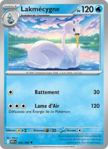 Carte Pokemon Lakmécygne 026/86 Flamme Blanche