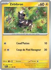 Carte Pokemon Zébibron 031/86 Flamme Blanche