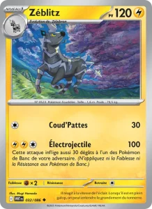 Carte Pokemon Zéblitz 032/86 Flamme Blanche