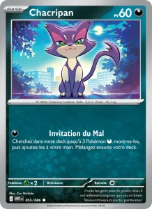 Carte Pokemon Chacripan 055/86 Flamme Blanche