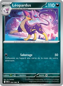Carte Pokemon Léopardus 056/86 Flamme Blanche