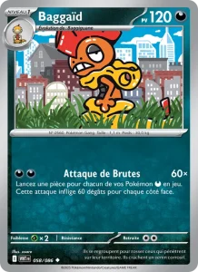 Carte Pokemon Baggaïd 058/86 Flamme Blanche