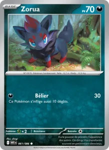 Carte Pokemon Zorua 061/86 Flamme Blanche