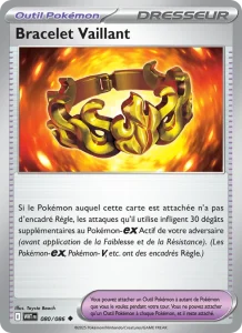 Carte Pokemon Bracelet Vaillant 080/86 Flamme Blanche