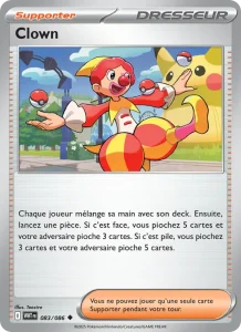 Carte Pokemon Clown 083/86 Flamme Blanche