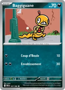 Carte Pokemon Baggiguane 057/86 Flamme Blanche