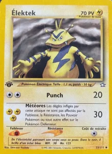 Carte Pokemon Élektek 33/111 Neo Genesis
