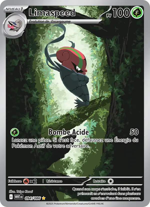 Scan HD carte Pokémon Limaspeed 094/86 — Flamme Blanche