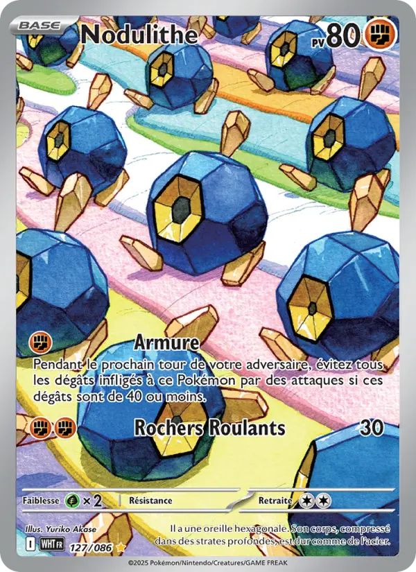 Scan HD carte Pokémon Nodulithe 127/86 — Flamme Blanche