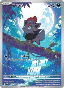 Carte Pokemon Zorua 142/86 Flamme Blanche