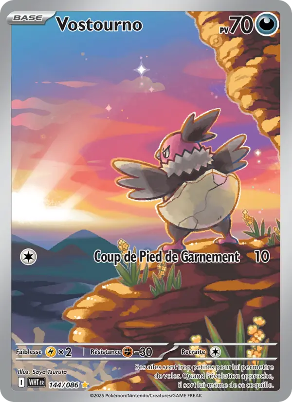 Scan HD carte Pokémon Vostourno 144/86 — Flamme Blanche