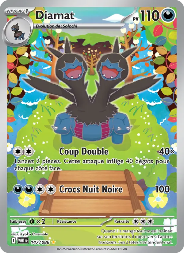 Scan HD carte Pokémon Diamat 147/86 — Flamme Blanche