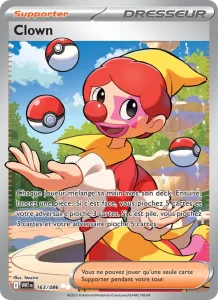 Carte Pokemon Clown 163/86 Flamme Blanche