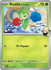 Carte Pokémon Rosélia de Cynthia 007/182