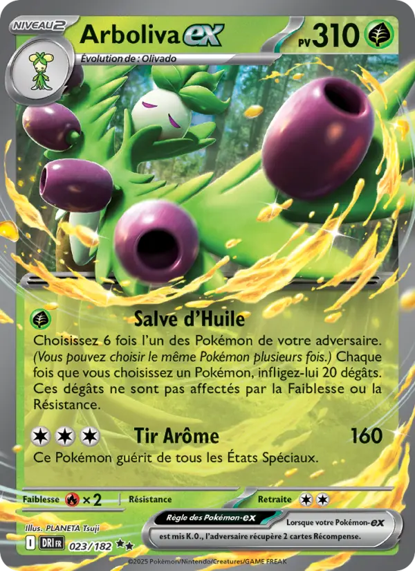 Scan HD carte Pokémon Arboliva-ex 023/182 — Rivalités Destinées