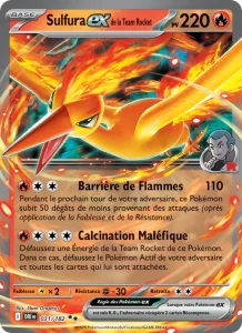 Carte Pokemon Sulfura-ex de la Team Rocket 031/182 Rivalités Destinées
