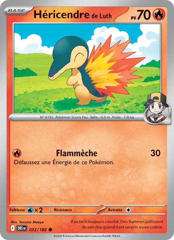 Scan HD carte Pokémon Héricendre de Luth 032/182 — Rivalités Destinées