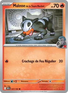 Carte Pokemon Malosse de la Team Rocket 037/182 Rivalités Destinées