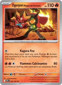 Carte Pokemon Ogerpon Masque du Fourneau 044/182 Rivalités Destinées