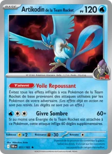 Carte Pokemon Artikodin de la Team Rocket 051/182 Rivalités Destinées
